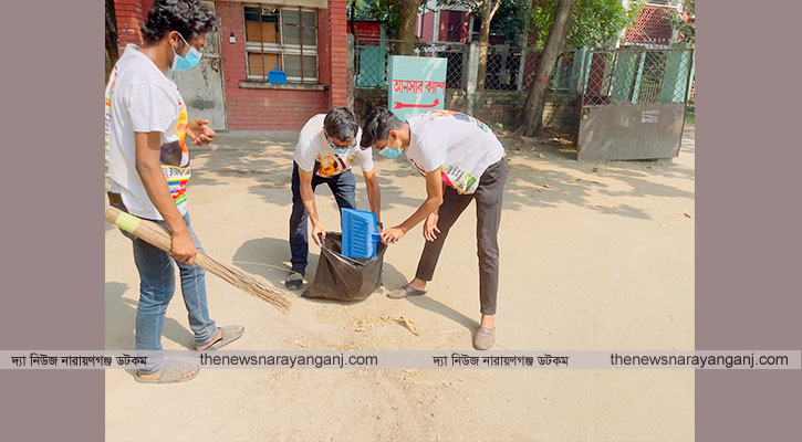 ৩০০ শয্যা বিশিষ্ট হাসপাতাল পরিস্কার পরিচ্ছন্ন করালেন বাবুল