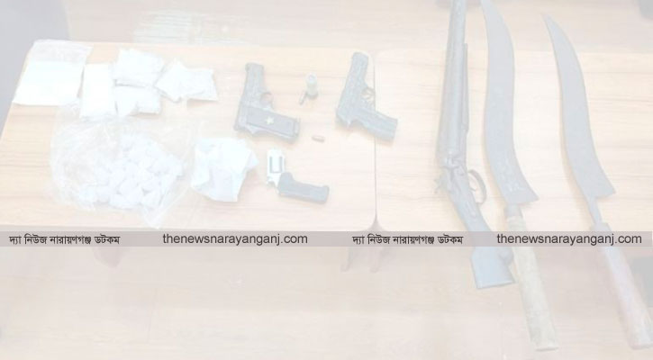 চনপাড়ায় যৌথ অভিযান, অস্ত্র ও মাদক উদ্ধার আটক ১