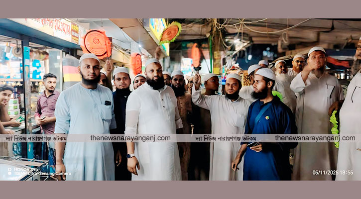 পঞ্চবটিতে হাতপাখা প্রতীকের প্রার্থী মুফতি ইসমাঈল সিরাজীর গণসংযোগ