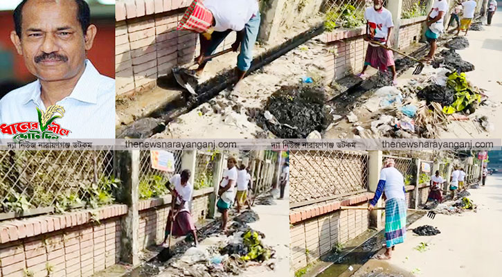 হাসপাতাল ড্রেন পরিস্কার মশক নিধনে বাবুল