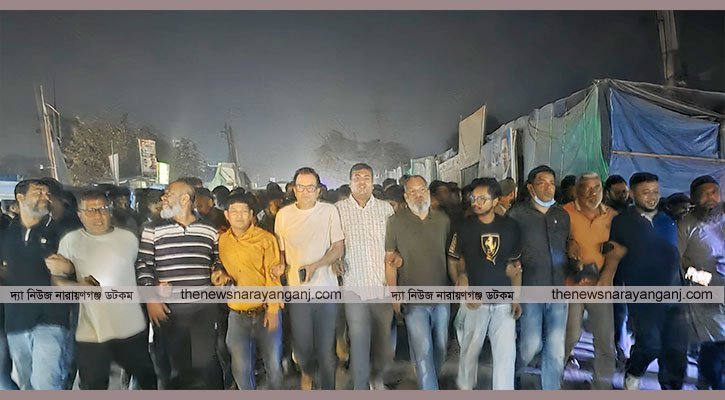 রিয়াদ চৌধুরীর নেতৃত্বে ফতুল্লায় বিএনপির মিছিল
