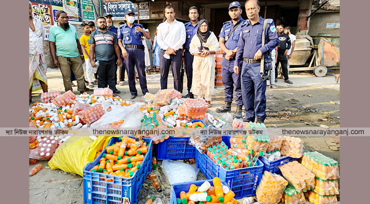 সিদ্ধিরগঞ্জে  লাচ্ছি চকলেট কারখানা সিলগালাসহ একজনের কারাদণ্ড