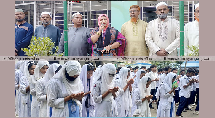 তৈমূরের সুস্থতা কামনায় রোকেয়া স্কুলের দোয়া