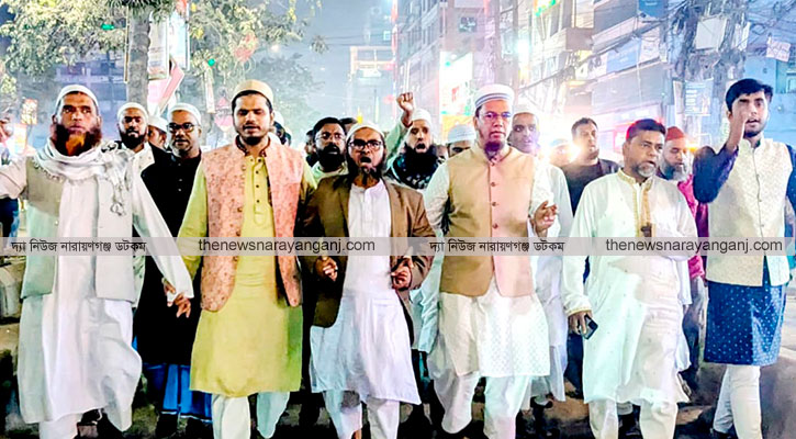 উসমান হাদীর উপর গুলি খেলাফত মজলিসের বিক্ষোভ মিছিল