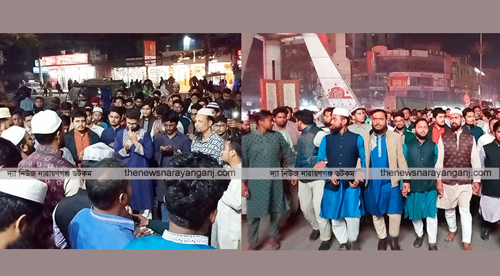 ওসমান হাদিকে হত্যাচেষ্টার প্রতিবাদে শিবিরের বিক্ষোভ      