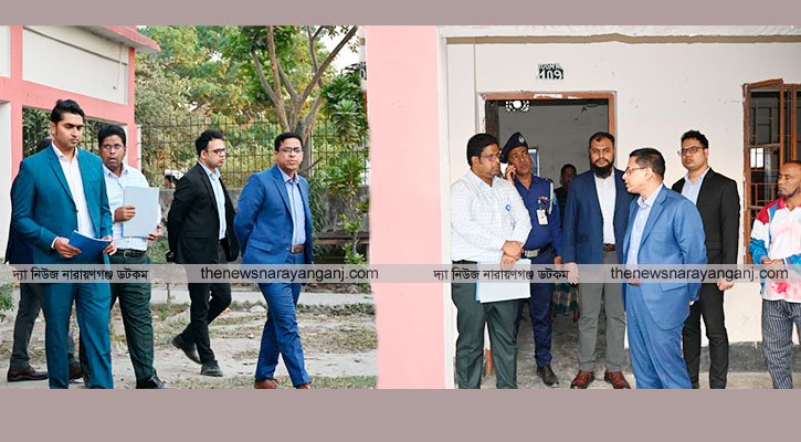 আড়াইহাজারের নির্বাচনী কেন্দ্র পরিদর্শন ডিসির, প্রস্তুতিতে সন্তোষ