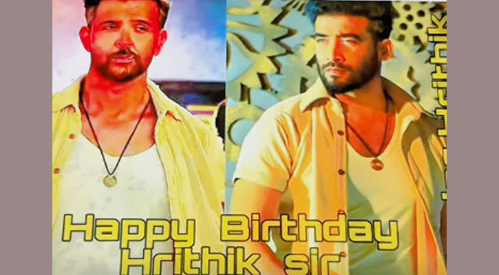 হৃতিক রোশনের সঙ্গে দেখা করতে চান নারায়ণগঞ্জের সাদমান সাকিব