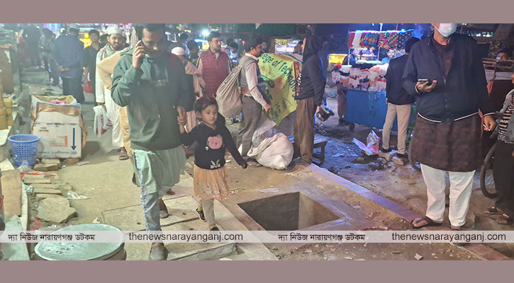 নিরাপত্তা ছাড়াই গভীর ড্রেন দুর্ঘটনার শঙ্কা