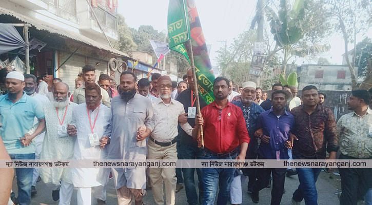 কলাগাছিয়া হাবিব মেম্বারের নেতৃত্বে ধানের শীষের শোডাউন