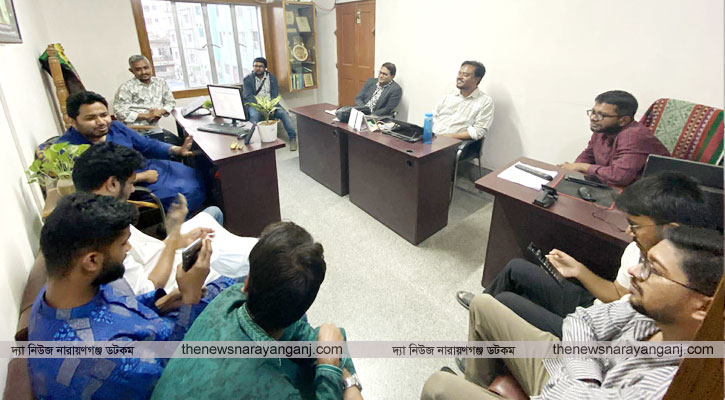 নিউজ নারায়ণগঞ্জ কার্যালয়ে নবনির্বাচিত এমপি আব্দুল্লাহ আল আমিন