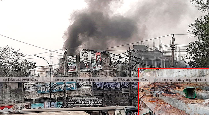 পরিত্যক্ত জিয়া হলে আগুন