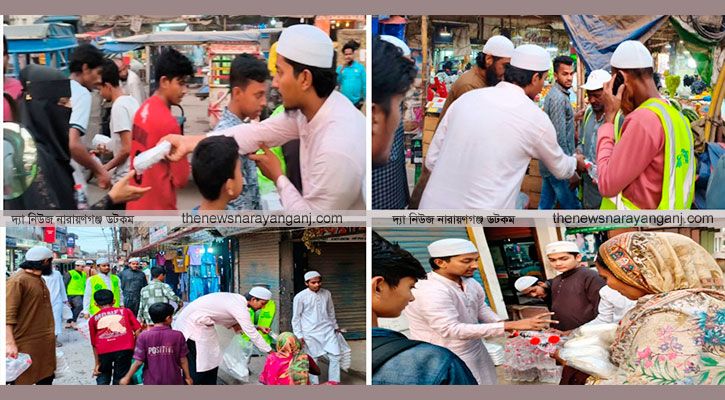 পথচারীদের ইফতার দিল ইসলামী ছাত্র আন্দোলন