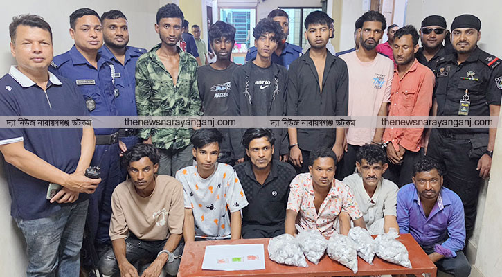 ফতুল্লায় যৌথবাহিনীর অভিযানে গ্রেপ্তার ১২