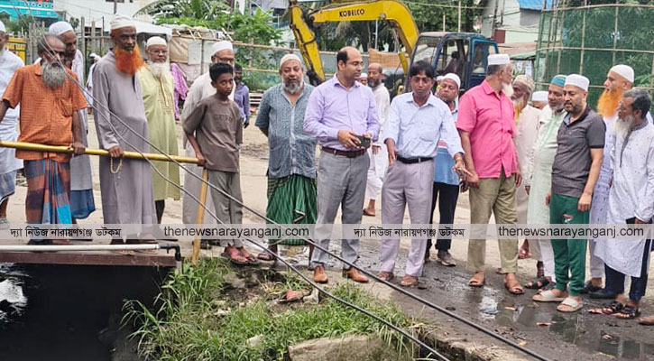জলাবদ্ধতা ও মশাবাহিত রোগ প্রতিরোধে ড্রেন পরিষ্কার পরিচ্ছন্নতা