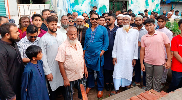 কুবা মসজিদের বর্ধিত অংশের নির্মাণ কাজ উদ্বোধন করলেন জাকির খান