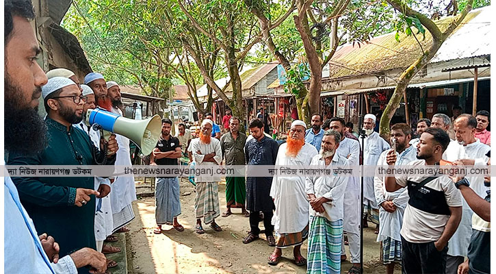 আলীরটেকে জামায়াতের চেয়ারম্যান প্রার্থী আব্দুল আজিজের গণসংযোগ