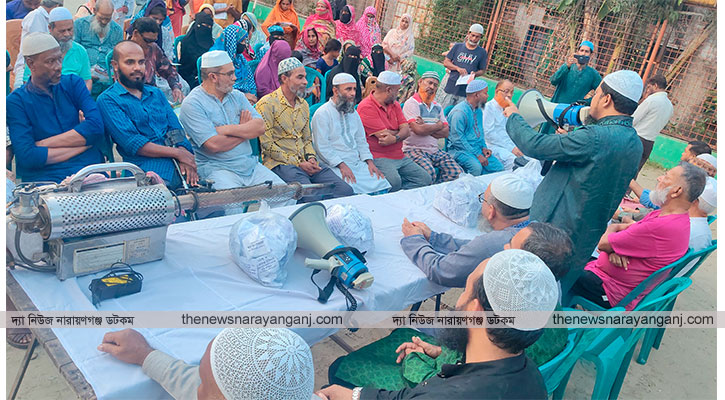 ১২ নং ওয়ার্ডে আবদুল জব্বারের মশা নিধন কর্মসূচি