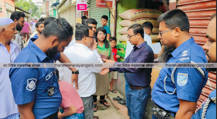 ১০ কেজি নিষিদ্ধ পলিথিন উদ্ধার, অর্থদণ্ড প্রদান