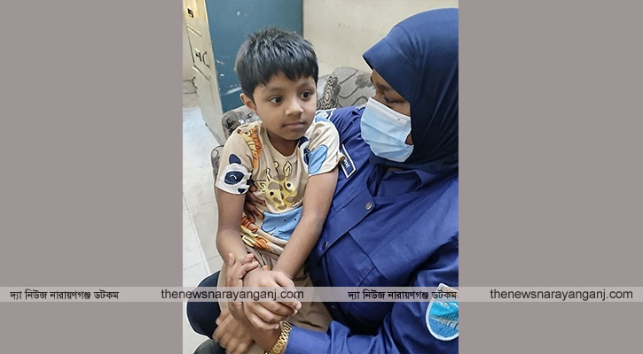 চাষাঢ়ায় প্রতিবন্ধী শিশু উদ্ধার