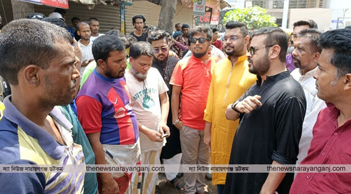 বালুরমাঠ হতে ঈদগায় চাঁদাবাজদের বিরুদ্ধে রাজীবের গণসংযোগ