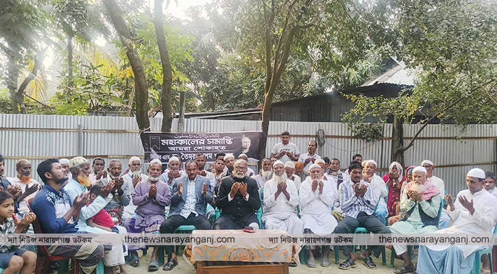 তৈমূরের উপস্থিতিতে বেগম খালেদা জিয়া রুহের মাগফেরাত কামনায় দোয়া