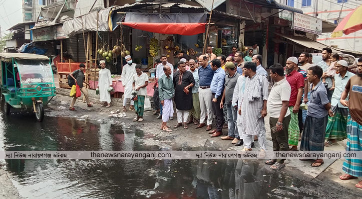 মুসলিমনগরে জলাবদ্ধতা নিরসনে ইউএনও’র আশ্বাস