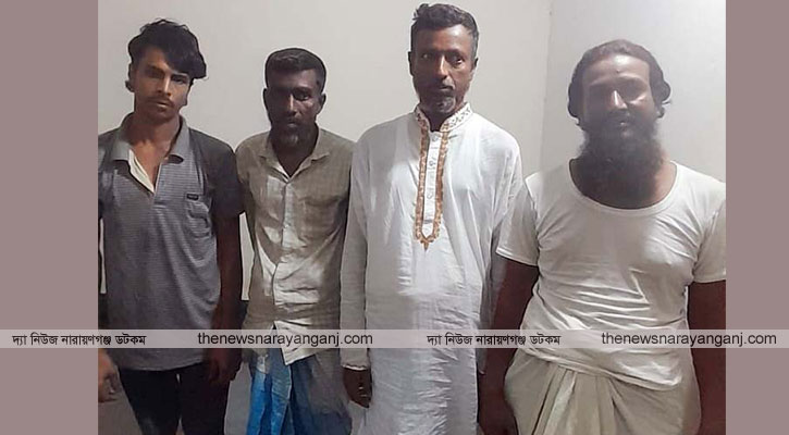 আড়াইহাজারে দোকানের তালা দিয়ে মাদকের আসর, ৪ জনের জেল