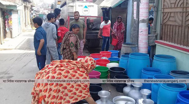 নারায়ণগঞ্জে পানির সঙ্কট বাড়ছে
