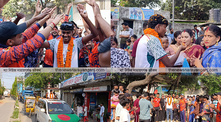 সাফ জয়ী সানি দাসকে নিয়ে হরিজন সম্প্রদায়ের উল্লাস