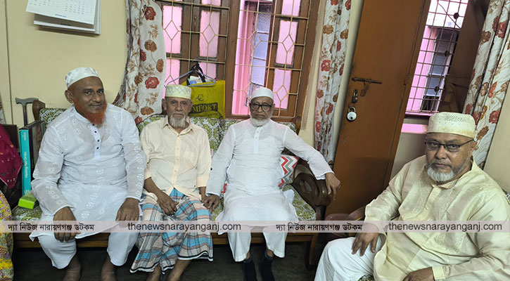 অসুস্থ বিএনপি নেতা আনোয়ার হোসেনকে দেখতে জামায়াত নেতা