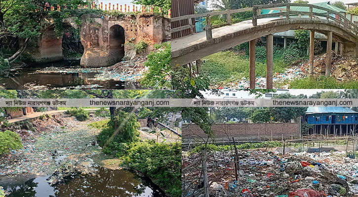 কক্ষনদী খাল এখন শুধুই ময়লার ভাগাড়