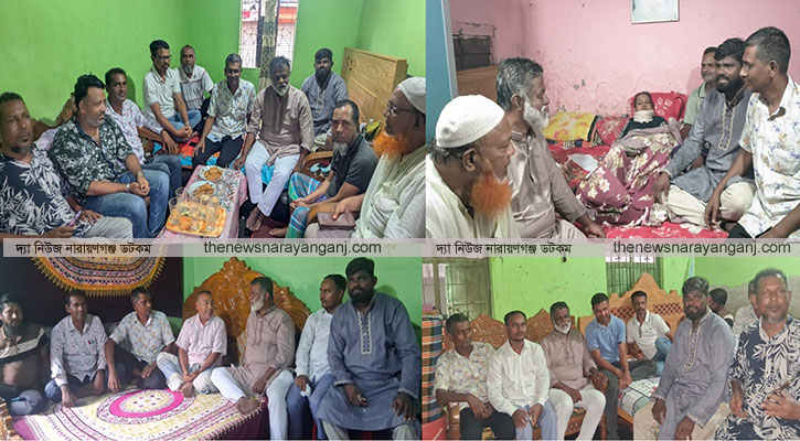 অসুস্থ সাবেক যুবদল নেতাকর্মী পরিবারের শয্যা পাশে খোরশেদ