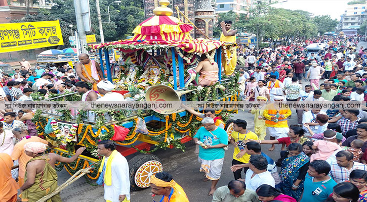 সনাতন ধর্মাবলম্বীদের উল্টো রথযাত্রা সম্পন্ন