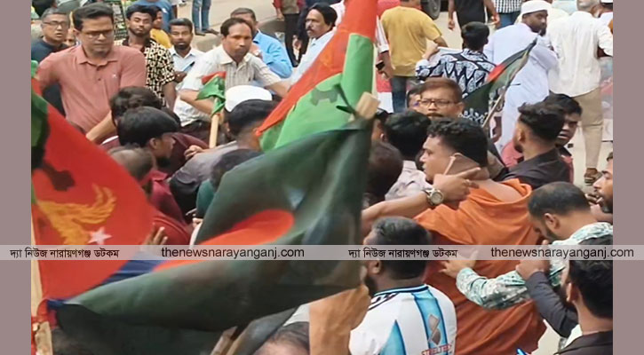 মহানগরের র‌্যালিতে শীর্ষ নেতাদের সামনেই শাহীন আক্রান্ত