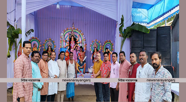 সপ্তমী পুজাতে আড়াইহাজার বিভিন্ন পূজামণ্ডপ পরিদর্শন ঐক্য পরিষদের