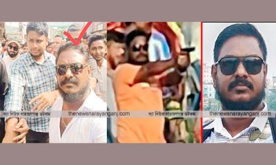 নারায়ণগঞ্জে হাসনাতের পাশে ছিলেন সেই অস্ত্রধারী