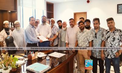 কদমরসুল সেতুর নকশায় দ্রুত বাস্তবায়ন করার দাবিতে স্মারকলিপি