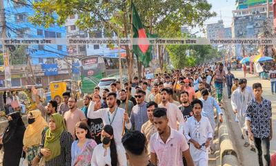 এনসিপির পদযাত্রায় অর্ধসহস্র নেতাকর্মী নিয়ে রাকিব সবুজের যোগদান