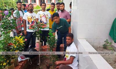 বাবুলের উদ্যোগে ৩০০ শয্যা হাসপাতালে ফুল ফলজ বৃক্ষ রোপন