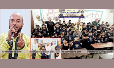 শেরে বাংলা স্কুলের ১০০ ছাত্রছাত্রীকে ব্যাগ দিলেন দিদার খন্দকার