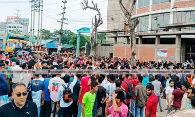 শ্রমিক নিহতের জেরে ঢাকা-চট্টগ্রাম মহাসড়ক অবরোধ