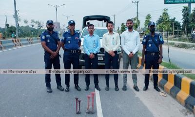 শব্দ দূষণকারী তিন যানবাহনকে জরিমানা, হর্ন জব্দ