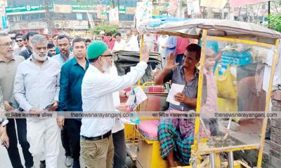 মাসুদুজ্জামানের পক্ষে বাণিজ্যিক এলাকাজুড়ে গণসংযোগ