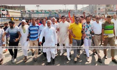 মান্নানের নেতৃত্বে বিএনপির মহাসড়কে লকডাউন বিরোধী মিছিল