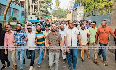 মাসুদুজ্জামানের র‌্যালিতে রিয়াদ-আপনের নেতৃত্বে অংশগ্রহণ