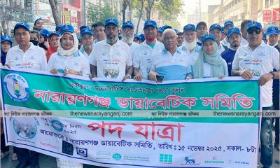 ডায়াবেটিক সমিতির র্যালী সভা