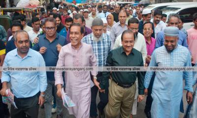 গণসংযোগে মাসুদুজ্জামান : বিএনপিকে বিপুল ভোটে জয়ী করবে জনগণ