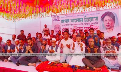 খালেদা জিয়ার রোগমুক্তি মাদ্রাসার শিক্ষার্থী নিয়ে মান্নানের দোয়া