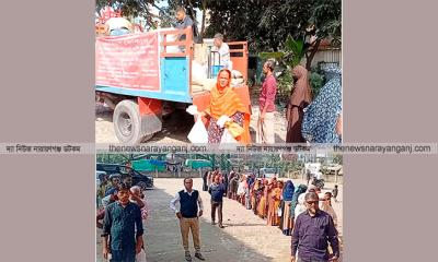 ওএমএস এর পন্য বিক্রি পরিদর্শনে কর্মকর্তা