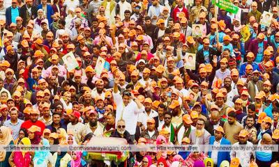 দিপু ভূঁইয়ার নেতৃত্বে জনতার ঢল